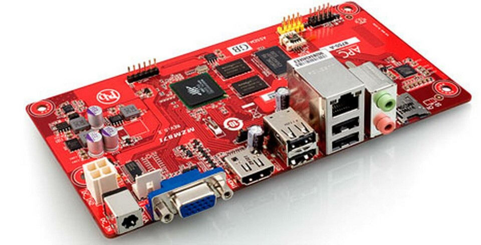 Android PC System levereras på ett kort med måtten 170 mm x 85 mm. Foto: Via Technologies Android PC System levereras på ett kort med måtten 170 mm x 85 mm. Foto: Via Technologies