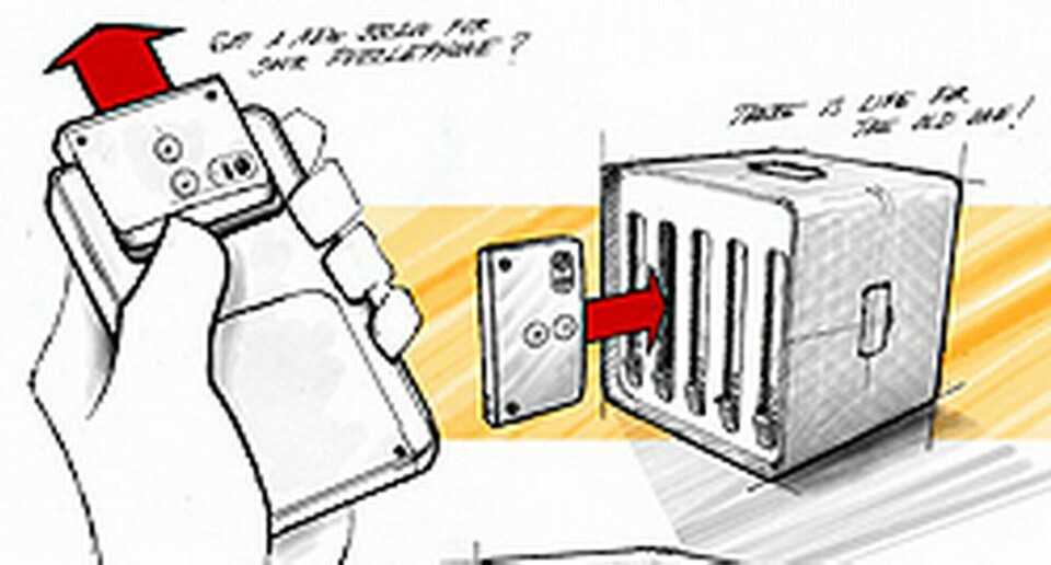 Gamla delar från finska mobilföretaget Circular Devices får nytt liv i en superdator. Foto: Circular Devices Gamla delar från finska mobilföretaget Circular Devices får nytt liv i en superdator. Foto: Circular Devices
