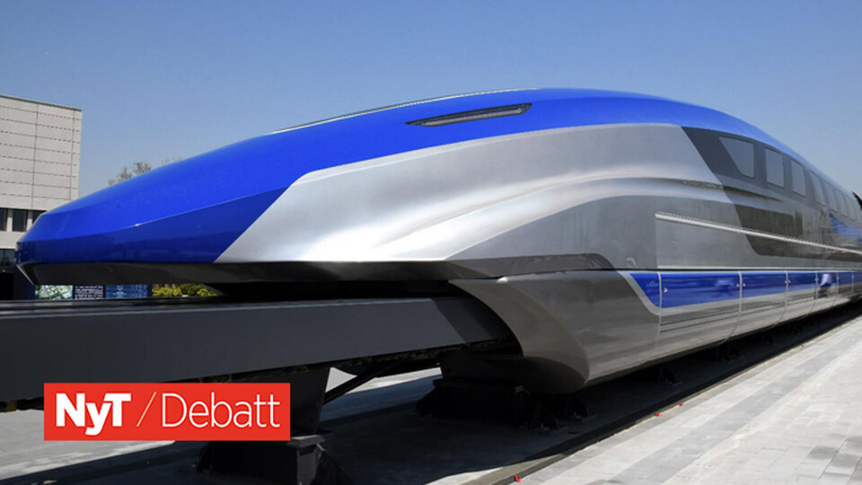 Prototyp för ett nytt magnettåg visades 2019 upp i Qingdao, Shandong, Kina. Foto: Xinhua News Agency Prototyp för ett nytt magnettåg visades 2019 upp i Qingdao, Shandong, Kina. Foto: Xinhua News Agency