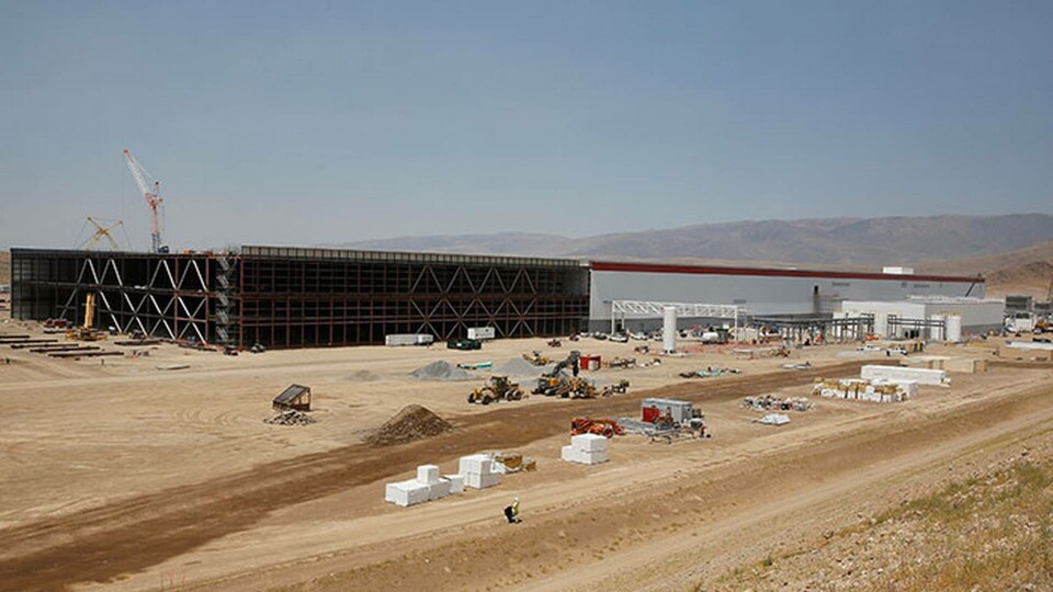 Här pågår bygget av Teslas gigafactory. Foto: Rich Pedroncelli Här pågår bygget av Teslas gigafactory. Foto: Rich Pedroncelli