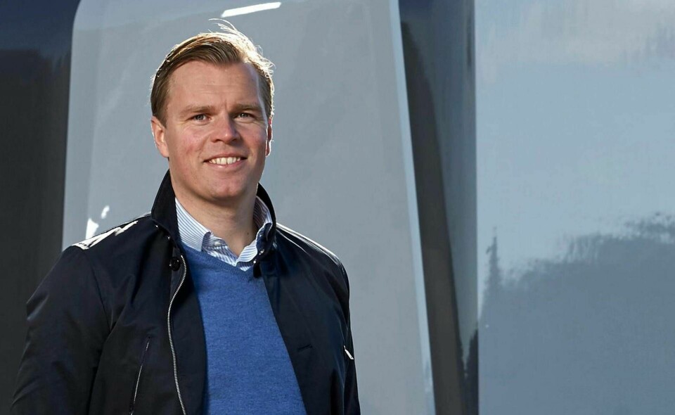Robert Falk är vd på Einride som utvecklar självkörande, hyttlösa lastbilar. Foto: Bo Håkansson