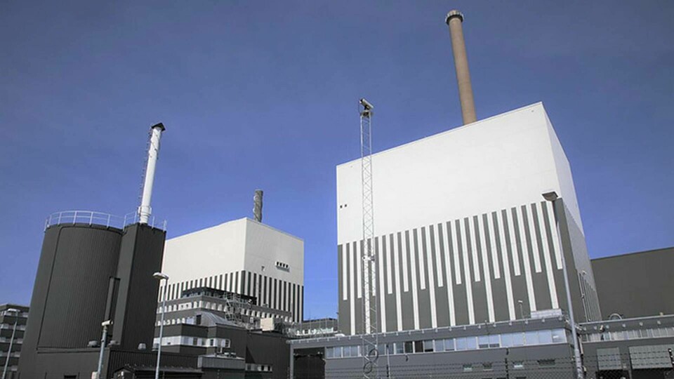 Reaktorer O1 och 02 vid Oskarshamns kärnkraftsverk. O2 har aldrig återstartats efter en uppgradering för ett par år sedan. Foto: Anna Orring
