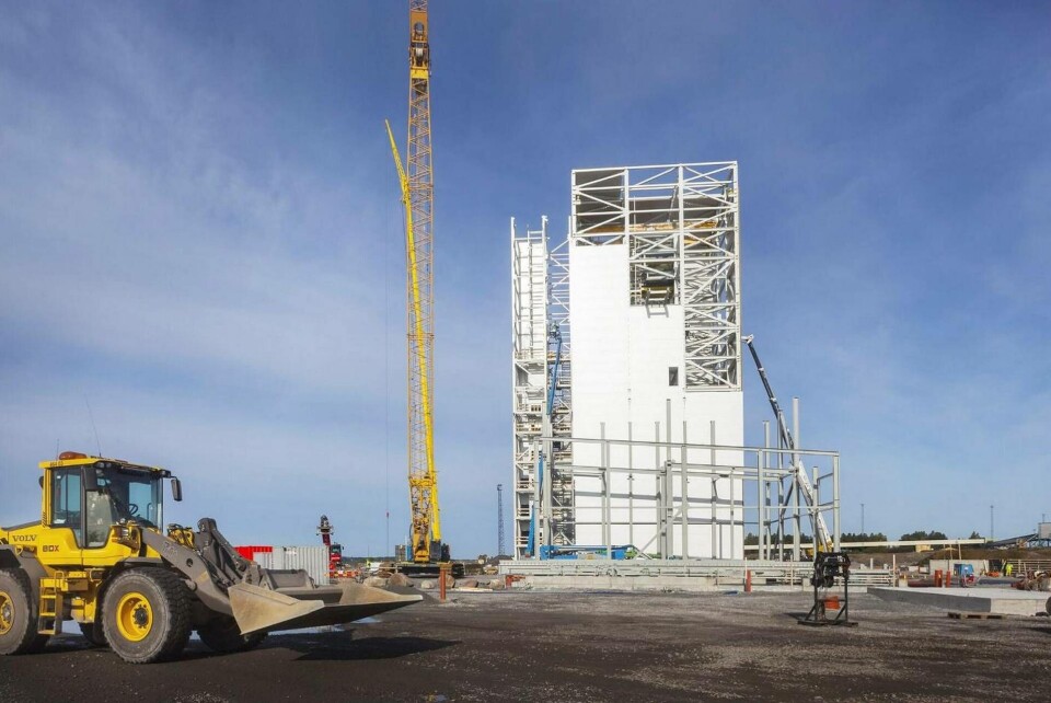 Pilotanläggningen för Hybrit-projektet är under uppbyggnad i Luleå. Målet är att göra den svenska stålproduktionen i princip koldioxidfri med hjälp av vätgas. Foto: Susanne Lindholm Pilotanläggningen för Hybrit-projektet är under uppbyggnad i Luleå. Målet är att göra den svenska stålproduktionen i princip koldioxidfri med hjälp av vätgas. Foto: Susanne Lindholm