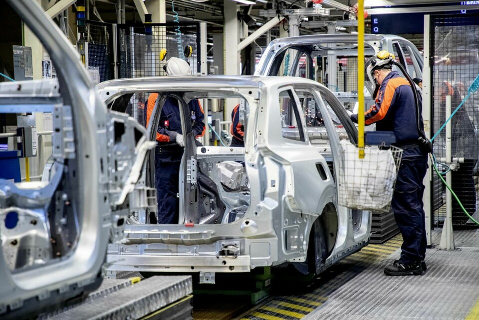Produktionsstoppet på Volvo Cars fabrik i Torslanda förlängs. Foto: Adam Ihse/TT