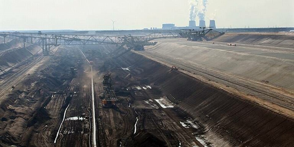Vattenfalls dagbrott av brunkol i Tyskland. I horisonten syns kraftverket Jänschwalde. Foto: TT Foto: TT Vattenfalls dagbrott av brunkol i Tyskland. I horisonten syns kraftverket Jänschwalde. Foto: TT Foto: TT