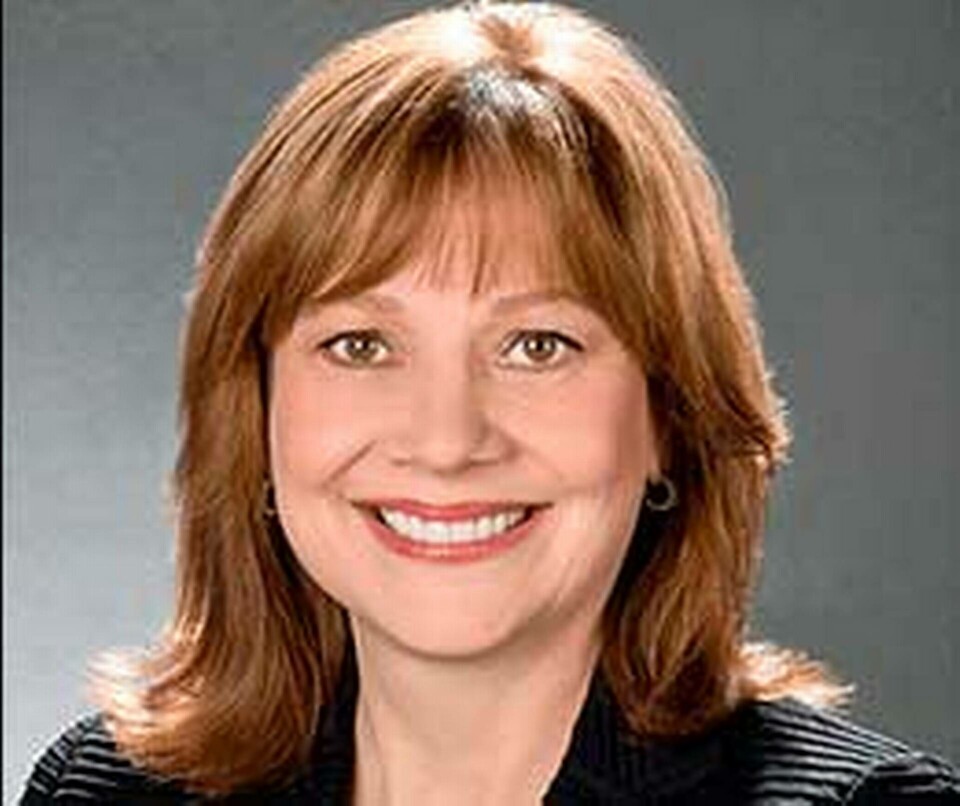 Mary Barra, vd GM. Foto: GM Mary Barra, vd GM. Foto: GM