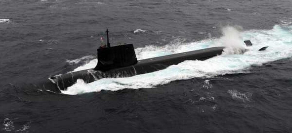 Japansk ubåt av Soryu-klass. Foto: Japanska marinen Japansk ubåt av Soryu-klass. Foto: Japanska marinen