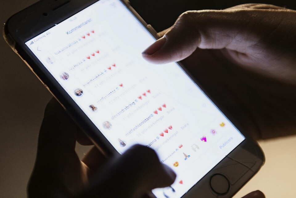 Instagram kan snart komma i en barnanpassad version. Foto: Naina Helén Jåma/TT Instagram kan snart komma i en barnanpassad version. Foto: Naina Helén Jåma/TT