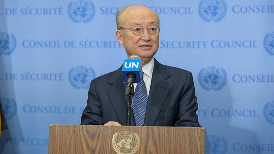 IAEA:s chef Yukiya Amano har avlidit. Foto: Albin Lohr-Jones / TT