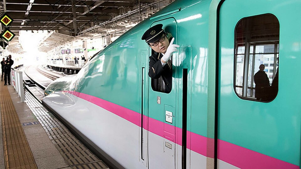 Ett tåg på Sendai stationen i Shiogama City, alltså inte det tåg som artikeln handlar om. Foto: Jessica Gow / TT Ett tåg på Sendai stationen i Shiogama City, alltså inte det tåg som artikeln handlar om. Foto: Jessica Gow / TT