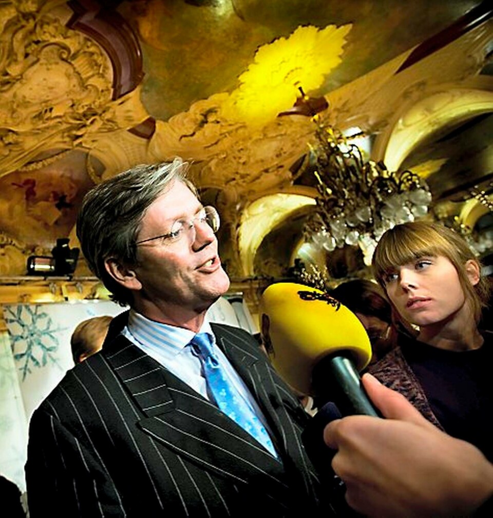 Victor Muller på presskonferensen i Stockholm förra veckan när Saab-Spyker-affären offentliggjordes. Foto: Yvonne Åsell / SvD / SCANPIX Victor Muller på presskonferensen i Stockholm förra veckan när Saab-Spyker-affären offentliggjordes. Foto: Yvonne Åsell / SvD / SCANPIX