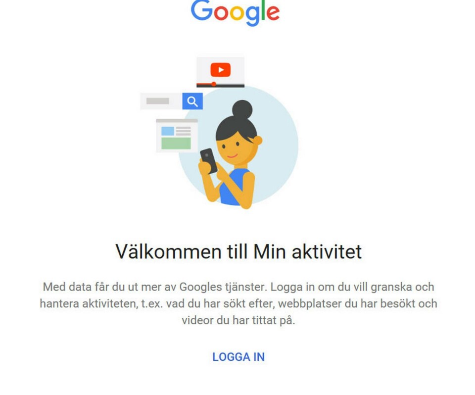 Google visar vad du gjort