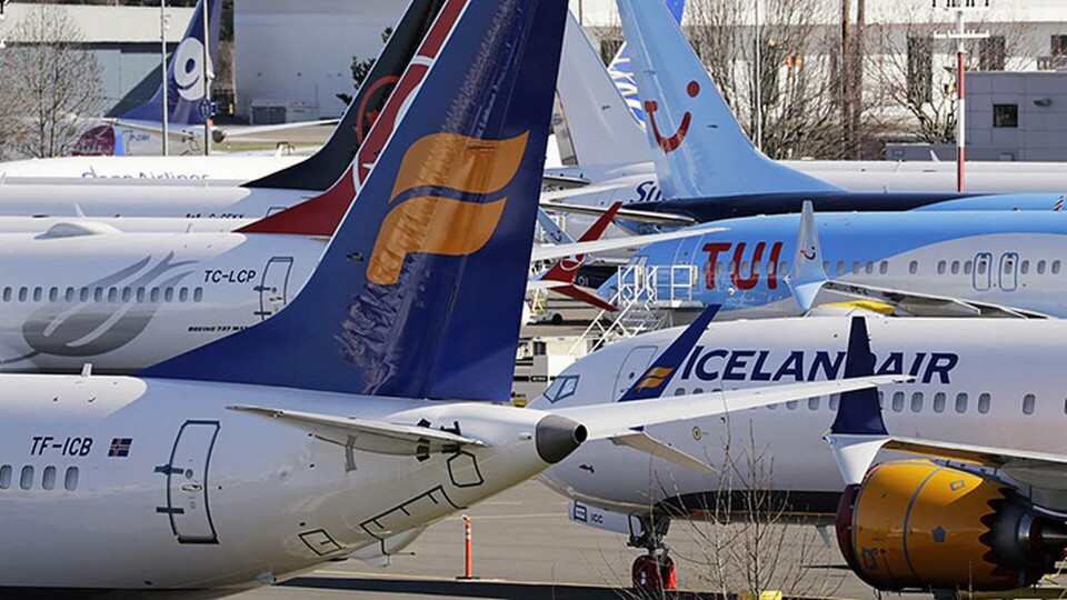 Boeing 737 Max-plan parkerade på marken, här i Seattle i nordvästra USA. (Arkivbild) Foto: Elaine Thompson/AP/TT Boeing 737 Max-plan parkerade på marken, här i Seattle i nordvästra USA. (Arkivbild) Foto: Elaine Thompson/AP/TT