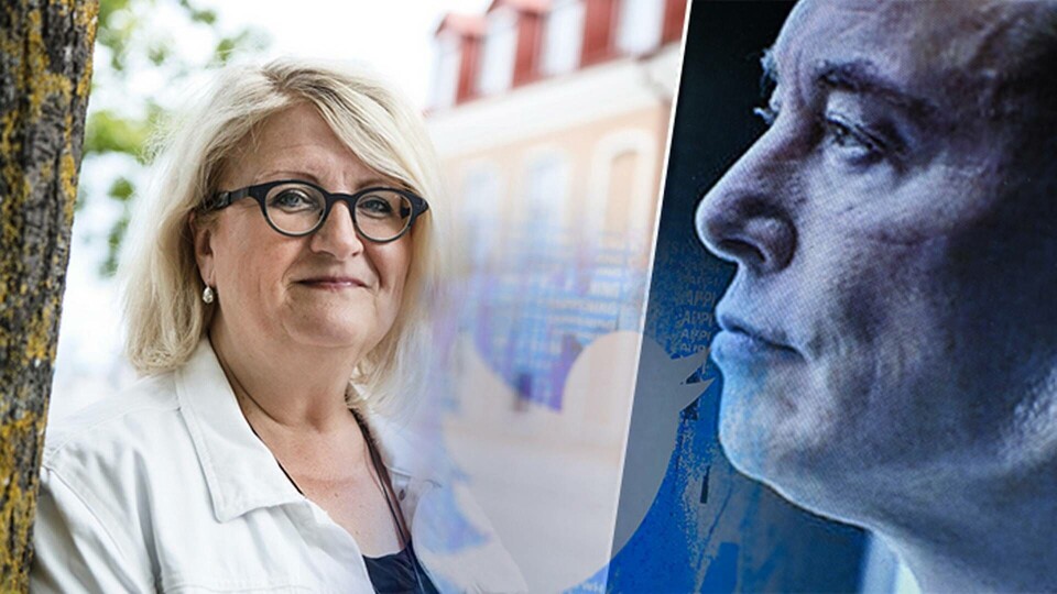 Brit Stakston, mediestrateg med inriktning på bland annat sociala medier. Och Elon Musk. Foto: TT Brit Stakston, mediestrateg med inriktning på bland annat sociala medier. Och Elon Musk. Foto: TT
