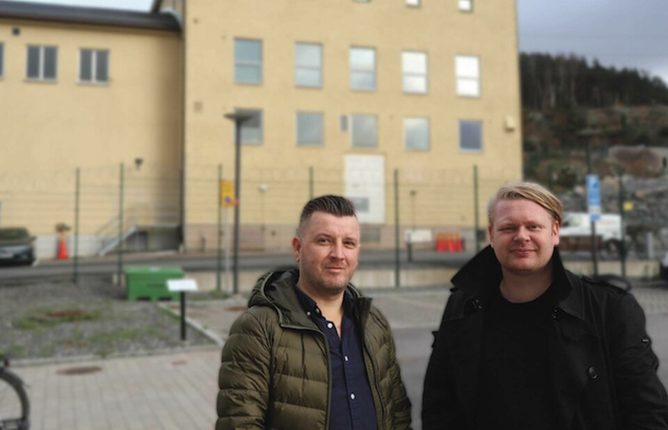 Kenan Duzel, elingenjör och Johan Olsson Hentilä, styringenjör på Kretslopp och Vatten i Göteborg.
