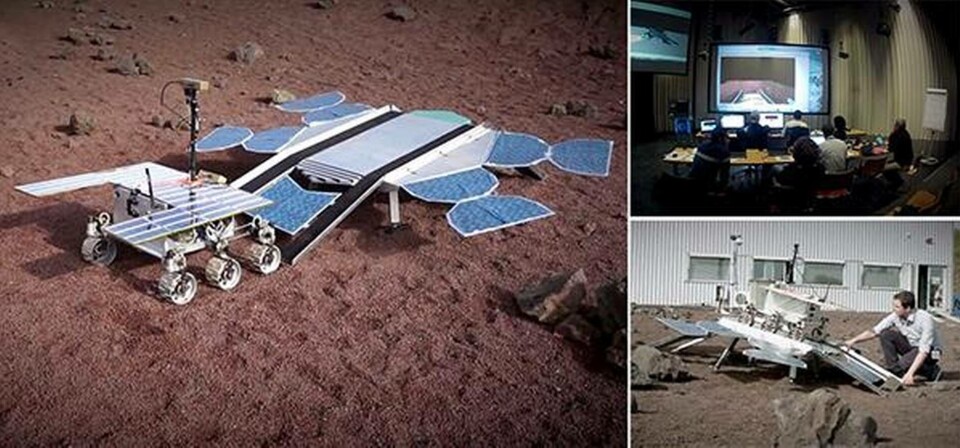 Marsroboten i halvformat testades i Frankrike. Foto: ESA Marsroboten i halvformat testades i Frankrike. Foto: ESA