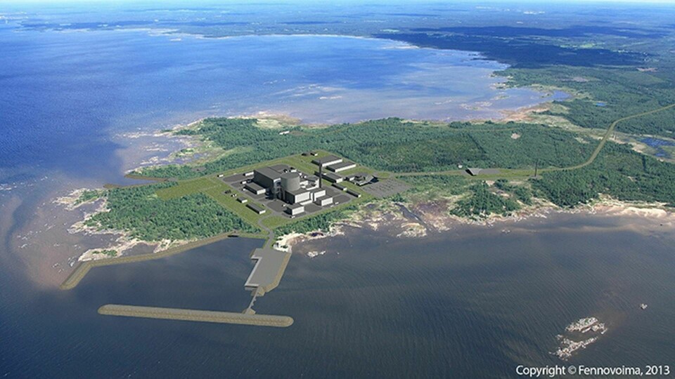 Så här ska kärnkraftverket Hanhikivi i Pyhäjoki se ut. Foto: Fennovoima