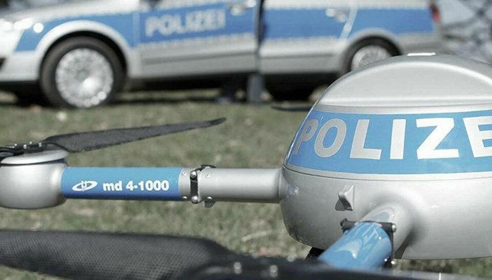 Polisen i den tyska delstaten Sachsen har använt drönare i flera år. Foto: Microdrones GmbH
