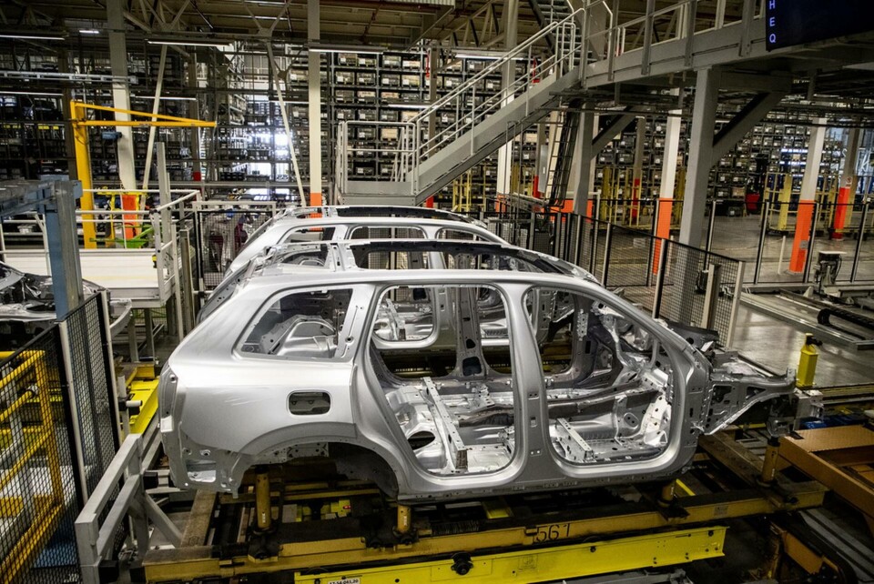 På bilden syns tillverkning av personbilar i Volvo Cars fabrik i Torslanda. Arkivbild. Foto: ADAM IHSE / TT På bilden syns tillverkning av personbilar i Volvo Cars fabrik i Torslanda. Arkivbild. Foto: ADAM IHSE / TT