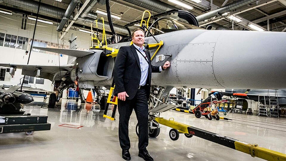 Jonas Hjelm, chef för Saab Aeronautics som ansvarar för stridsflygplanet Jas 39 Gripen. Foto: Magnus Hjalmarson Neideman / SvD / TT Jonas Hjelm, chef för Saab Aeronautics som ansvarar för stridsflygplanet Jas 39 Gripen. Foto: Magnus Hjalmarson Neideman / SvD / TT