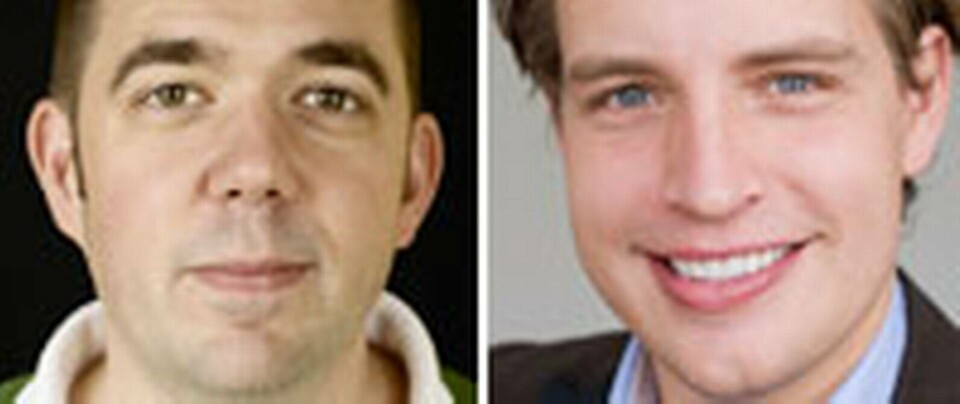 Johan Grauers och Tobias Eriksson. Johan Grauers och Tobias Eriksson.