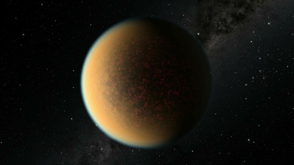 Så här tänker sig forskarna att planeten GJ 1132 b ser ut. Foto: NASA, ESA, and R. Hurt (IPAC/Caltech)/TT