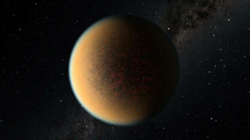 Så här tänker sig forskarna att planeten GJ 1132 b ser ut. Foto: NASA, ESA, and R. Hurt (IPAC/Caltech)/TT Så här tänker sig forskarna att planeten GJ 1132 b ser ut. Foto: NASA, ESA, and R. Hurt (IPAC/Caltech)/TT