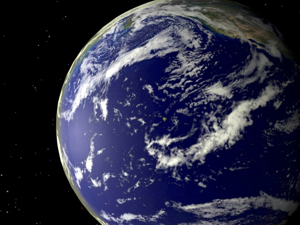 Förespråkare för den platta världsbilden menar att bilderna på vår sfäriska jord är fejk. Foto: Hayden-planetariet