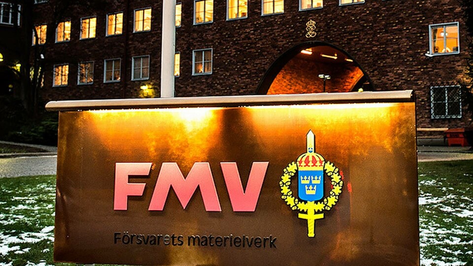 Arkivbild på Försvarets materielverk, FMV. Foto: Tomas Oneborg / SvD / TT Arkivbild på Försvarets materielverk, FMV. Foto: Tomas Oneborg / SvD / TT
