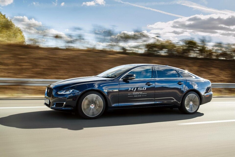 Den nuvarande generationen av sedanen XJ. Foto: Jaguar Den nuvarande generationen av sedanen XJ. Foto: Jaguar