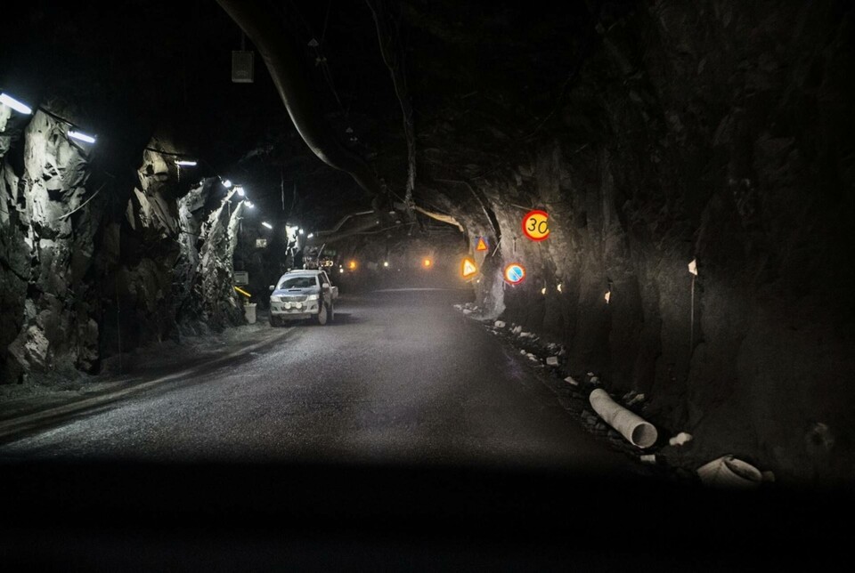LKAB:s gruva i Kiruna stängdes tillfälligt efter ett jordskalv natten mot fredagen. Arkivbild. Foto: Per Larsson/TT LKAB:s gruva i Kiruna stängdes tillfälligt efter ett jordskalv natten mot fredagen. Arkivbild. Foto: Per Larsson/TT