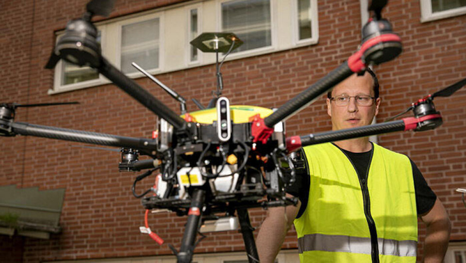Maciek Drejak, teknisk chef på Everdrone, var 2019 med och genomförde den första helt autonoma drönarleveransen i urban miljö i Sverige. Foto: PER WAHLBERG Maciek Drejak, teknisk chef på Everdrone, var 2019 med och genomförde den första helt autonoma drönarleveransen i urban miljö i Sverige. Foto: PER WAHLBERG