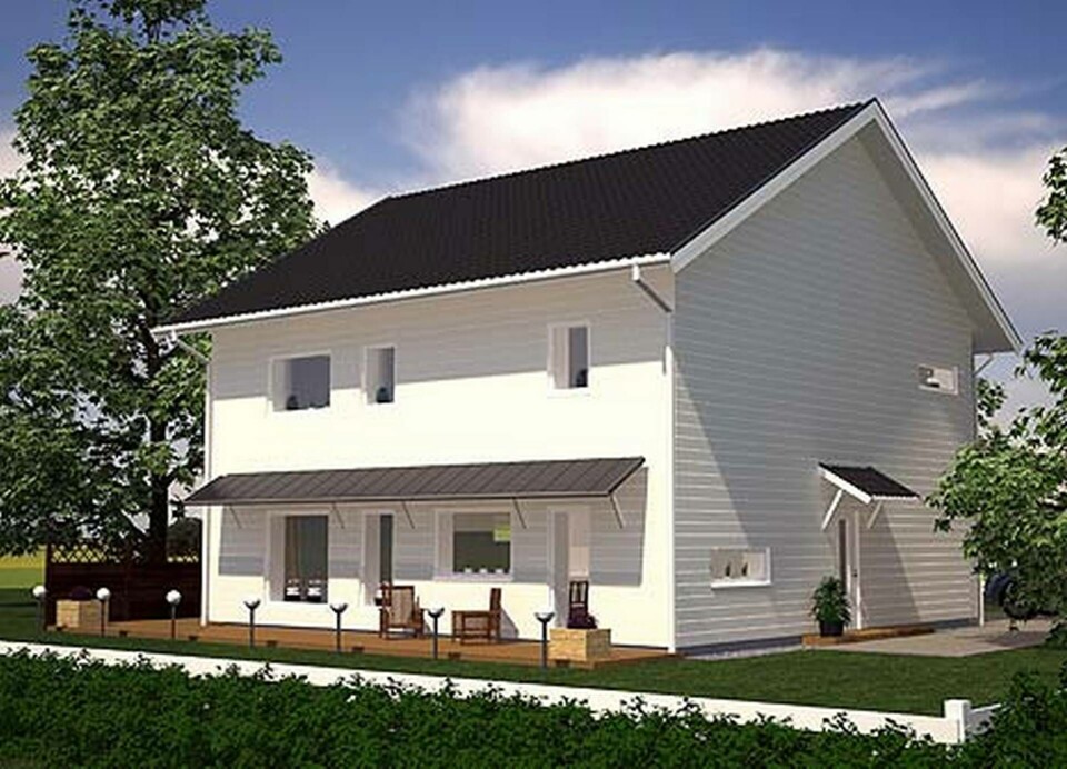 Passivhuset Björken. Illustration: Fiskarhedenvillan Passivhuset Björken. Illustration: Fiskarhedenvillan