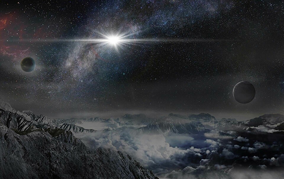 Illustration av supernovan ASASSN-15lh. Foto: Jin Ma / TT