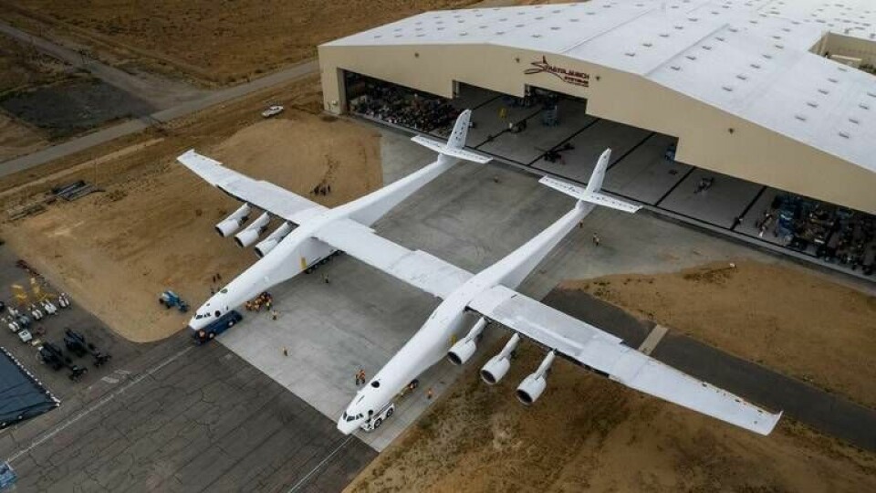 Med 117 meter har Roc världens största vingspann. Foto: Stratolaunch