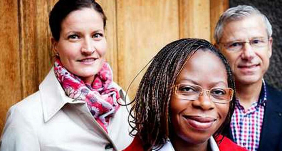 Från vänster: Elisabeth Schylander, Beatrice Kindembe och Bertil Rosquist. Foto: Caroline Tibell. Från vänster: Elisabeth Schylander, Beatrice Kindembe och Bertil Rosquist. Foto: Caroline Tibell.