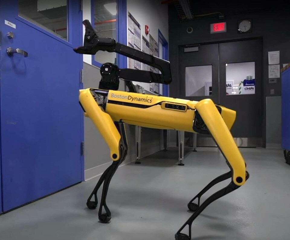 Spot Mini gapar efter mycket. Foto: Boston Dynamics Spot Mini gapar efter mycket. Foto: Boston Dynamics
