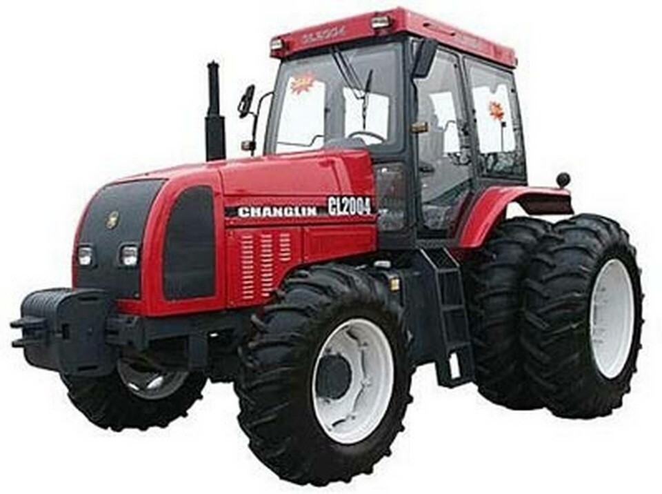 Dieseltraktor från Shandong Changlin Machinery Group. Dieseltraktor från Shandong Changlin Machinery Group.
