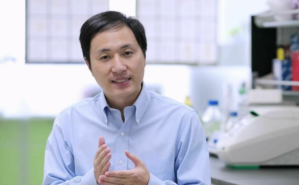 På Youtube, i november 2018, berättar forskaren He Jiankui att han använt gensaxen Crispr på embryon in-vitro. De har sedan implanterats i en kvinna, som födde två flickor. Foto: Jiankui He - https://www.youtube.com/watch?v=aezxaOn0efE