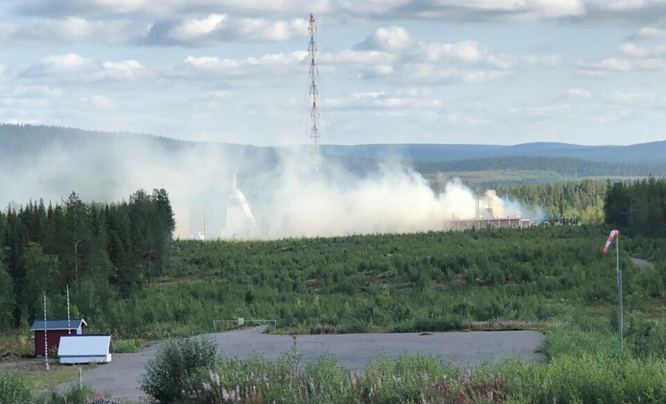 Branden på Esrange förstörde delvis rymdbasens infrastruktur för uppskjutning av sondraketer. Arkivbild. Foto: Rymdbolaget SSC/TT Branden på Esrange förstörde delvis rymdbasens infrastruktur för uppskjutning av sondraketer. Arkivbild. Foto: Rymdbolaget SSC/TT