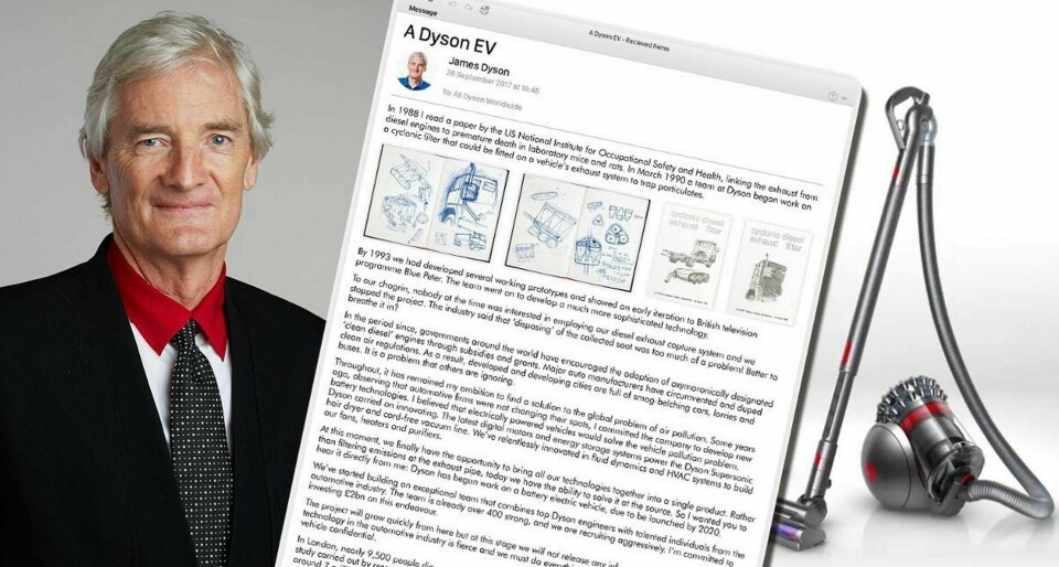 James Dyson. Foto: Montage Dyson/Royal Society