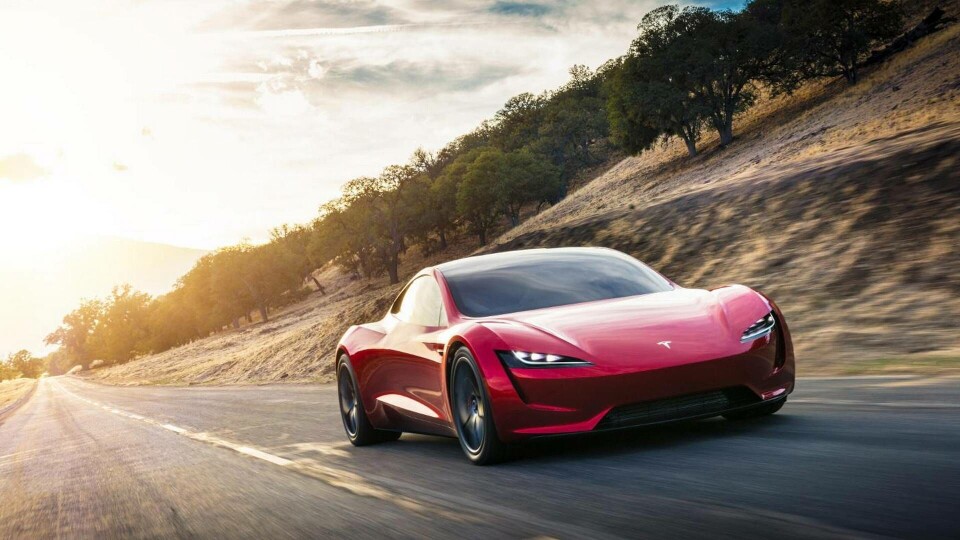 En Tesla Roadster. Foto: Splash News / Tesla En Tesla Roadster. Foto: Splash News / Tesla