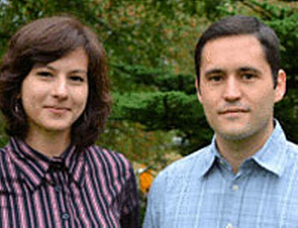 Djamila Aouada och Peter Schaffer. Djamila Aouada och Peter Schaffer.