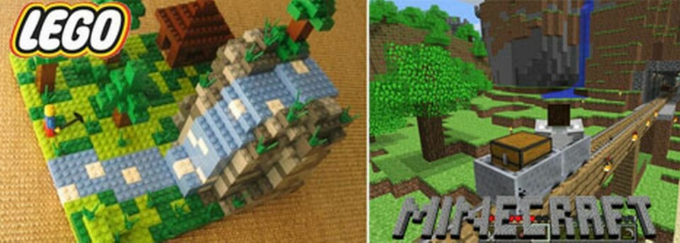 Minecraft som Legobygge och datorspel.