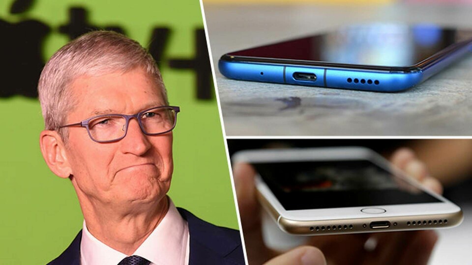 Kanske måste Apples Tim Cook framöver peta in ett usb-c-uttag i kommande Iphones? Foto: TT