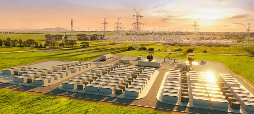 Batteriparken Victorian Big Battery i Geelong, Australien, 300 MW/450 MWh.