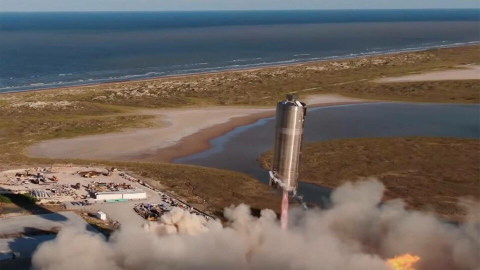Starship lyfter mot skyn. Foto: Spacex Starship lyfter mot skyn. Foto: Spacex