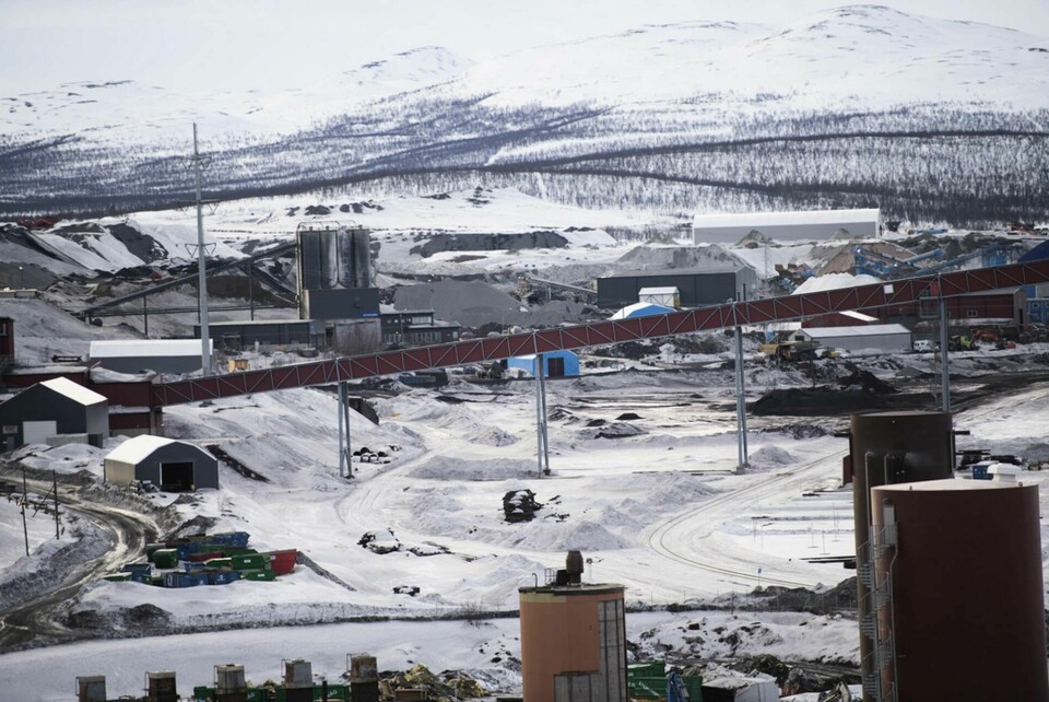 Delar av LKAB:s gruva i Kiruna. Foto: Fredrik Sandberg/TT