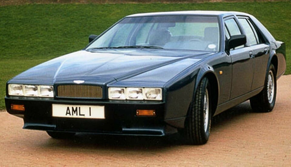 Aston Martin Lagonda i produktion från slutet av 1970-talet till slutet av 80-talet. Foto: Aston Martin
