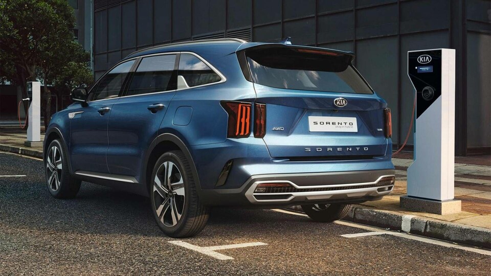 Kia lanserar Sorento som laddbart alternativ. Foto: Kia Kia lanserar Sorento som laddbart alternativ. Foto: Kia